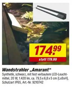 toom Baumarkt Wandstrahler amarant Angebot