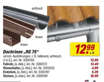toom Baumarkt Dachrinne rg 75 Angebot