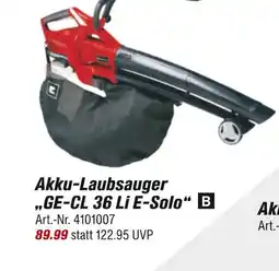 toom Baumarkt Akku-laubsauger ge-cl 36 li e-solo Angebot