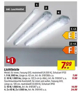 toom Baumarkt B1 lichtleiste 9 w Angebot