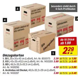 toom Baumarkt Umzugskarton 50 l Angebot