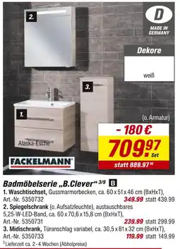toom Baumarkt Fackelmann waschtischset Angebot