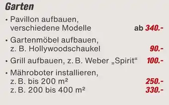 toom Baumarkt Eine auswahl unserer leistungen für haus und garten Angebot