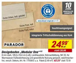 toom Baumarkt Parador designboden „modular one“ 1/2 Angebot