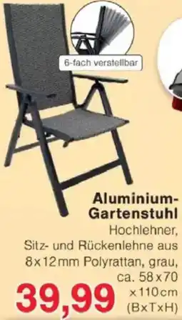 Jawoll Aluminium-Gartenstuhl Angebot