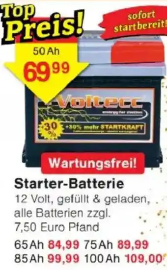 Jawoll Starter-Batterie Angebot