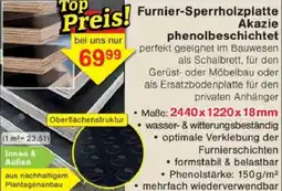 Jawoll Furnier-Sperrholzplatte Akazie phenolbeschichtet Angebot