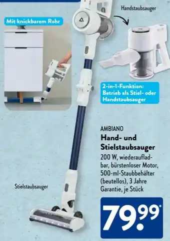 Aldi Süd Ambiano Hand- und Stielstaubsauger Angebot