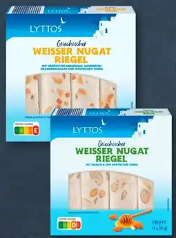 Aldi Süd Lyttos Griechischer Weisser Nugat Riegel Angebot