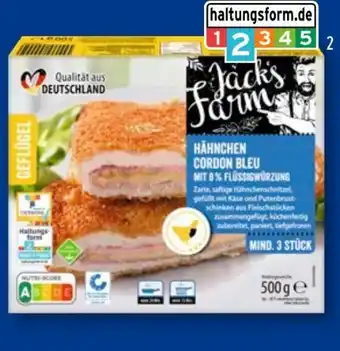 Aldi Süd Jack’s Farm Hähnchen Cordon-Bleu Angebot