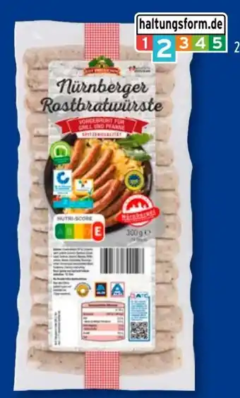 Aldi Süd Gut Drei Eichen Nürnberger Rostbratwürste Angebot