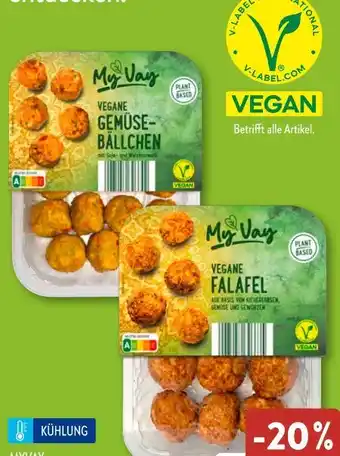 Aldi Süd My Vay Vegane Falafel Angebot