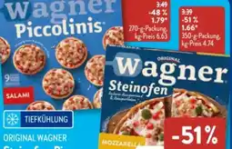 Aldi Süd Original Wagner Steinofen-Pizza Salami Angebot
