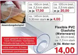 Jawoll Flexible PVC Glasfolie (Meterware) Angebot