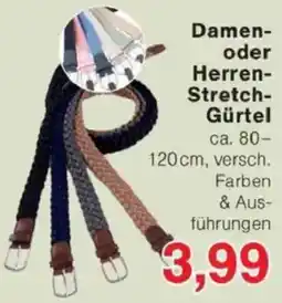 Jawoll Damen oder Herren Stretch Gürtel Angebot