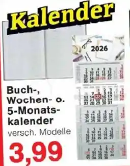 Jawoll Buch-, Wochen- o. 5-Monatskalender Angebot