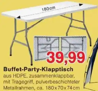 Jawoll Buffet-Party-Klapptisch Angebot