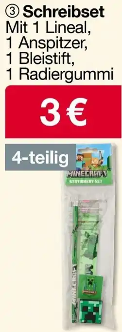 Woolworth MINECRAFT Schreibset Angebot