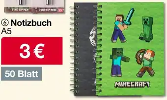 Woolworth MINECRAFT Notizbuch Angebot