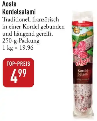 Galeria Markthalle Aoste Kordelsalami Angebot