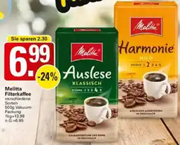 WEZ Melitta Filterkaffee Angebot