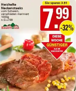 WEZ Herzhafte Nackensteaks Angebot