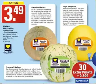 WEZ EDEKA Herzstücke Spanische Zuckermelonen Angebot