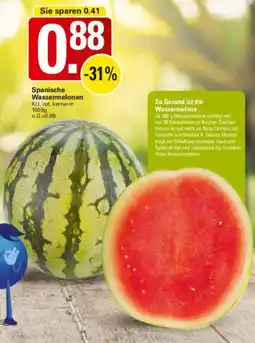 WEZ Spanische Wassermelonen Angebot