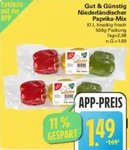 WEZ Gut & Günstig Niederländischer Paprika-Mix Angebot