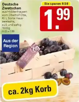 WEZ Deutsche Zwetschen Angebot