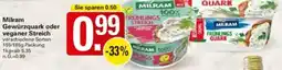 WEZ Milram Gewürzquark oder veganer Streich Angebot