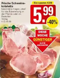 WEZ Frische Schweinekoteletts Angebot