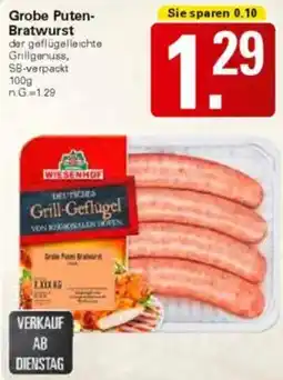 WEZ Grobe Puten-Bratwurst Angebot