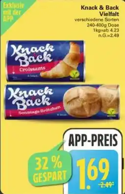 WEZ Knack & Back Vielfalt Angebot