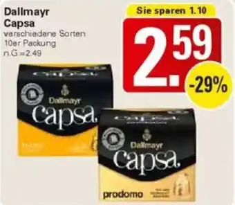 WEZ Dallmayr Capsa Angebot