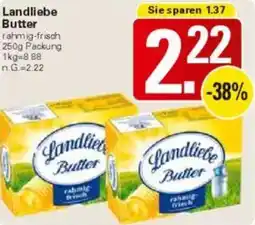 WEZ Landliebe Butter Angebot
