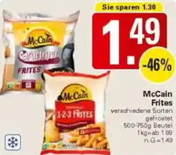WEZ McCain Frites Angebot