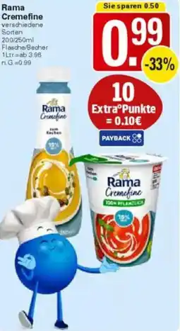 WEZ Rama Cremefine Angebot