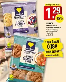 WEZ EDEKA Herzstücke Rosenbrötchen Angebot