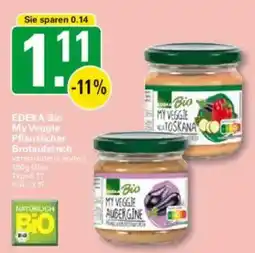 WEZ EDEKA Bio My Veggie Pflanzlicher Brotaufstrich Angebot