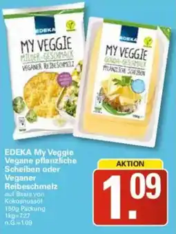 WEZ EDEKA My Veggie Vegane pflanzliche Scheiben oder Veganer Reibeschmelz Angebot