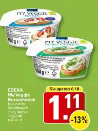 WEZ EDEKA My Veggie Brotaufstrich Angebot