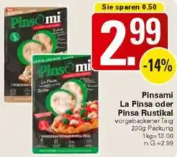 WEZ Pinsami La Pinsa oder Pinsa Rustikal Angebot