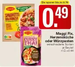 WEZ Maggi Fix, Herzensküche oder Würzpasten Angebot