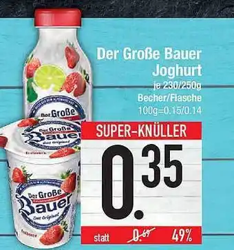 E-Center Der Große Bauer Joghurt Angebot