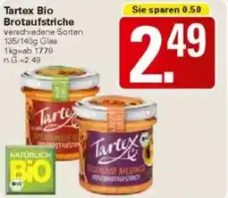 WEZ Tartex Bio Brotaufstriche Angebot
