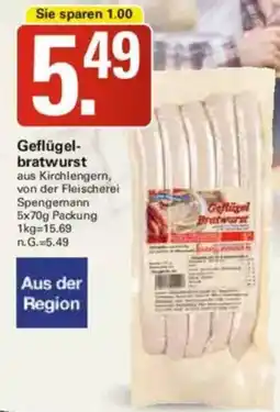 WEZ Geflügel- bratwurst Angebot