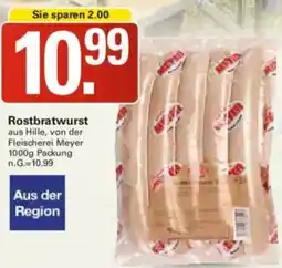 WEZ Rostbratwurst Angebot