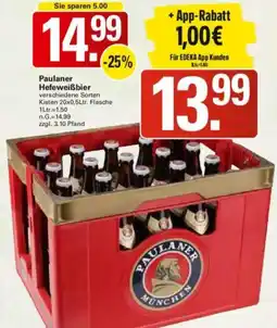 WEZ Paulaner Hefeweißbier Angebot