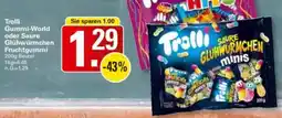 WEZ Trolli Gummi-World oder Saure Glühwürmchen Fruchtgummi Angebot